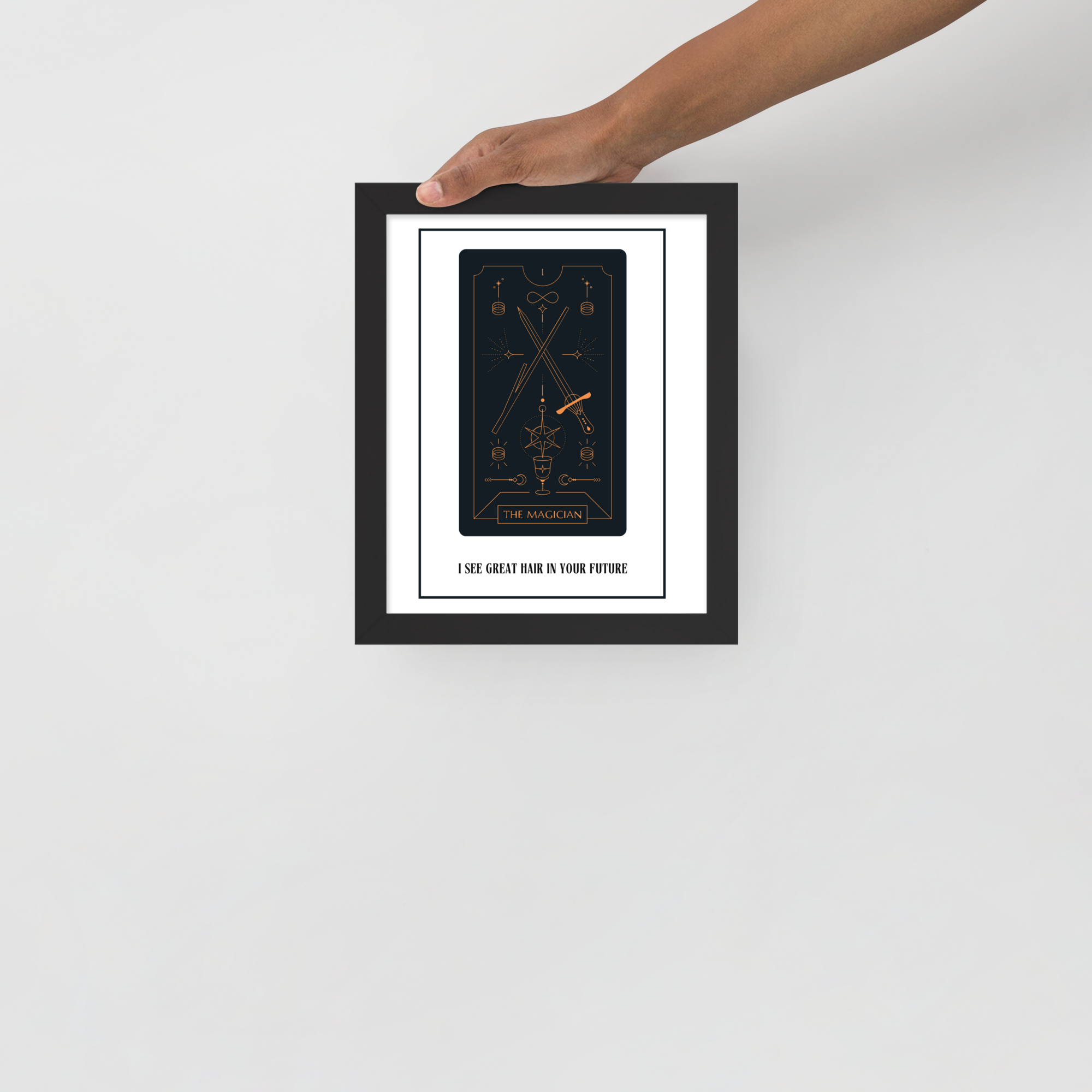 "I See Great Hair In Your Future" Tarot Card Poster
